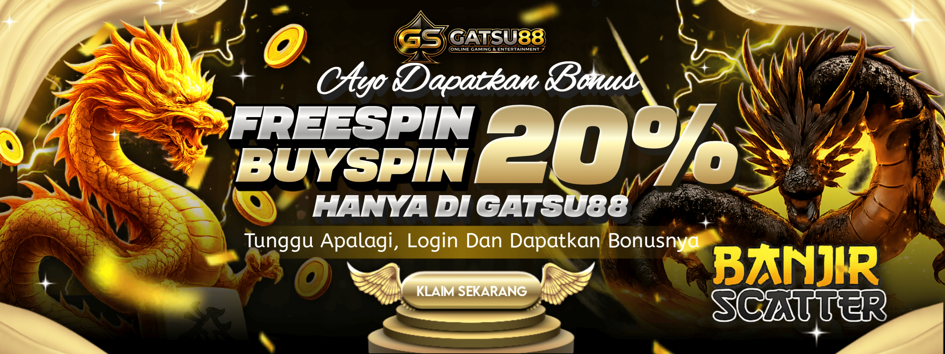 BONUS FREESPIN & BUYSPIN 20%